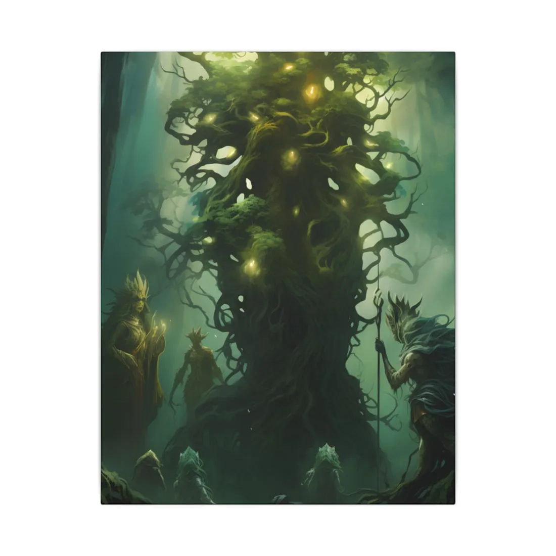 Mystical Forest Guardians: Ancient Tree Spirits - Canvas