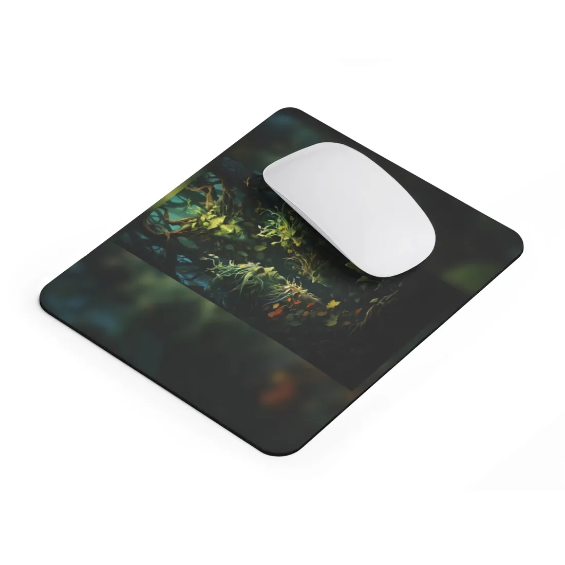 Mystical Forest Guardians: Ancient Tree Spirits in Serene Nature - Mouse Pad