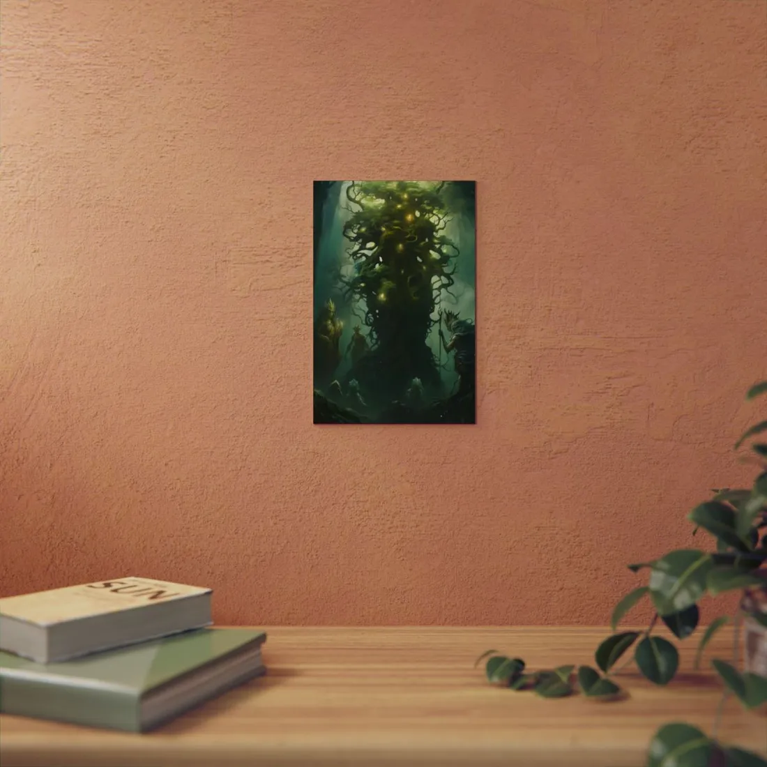 Mystical Forest Guardians: Ancient Tree Spirits - Metal Poster