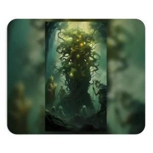 Glowing Ancient Tree in Forest Mouse Pad