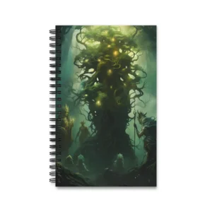 Glowing Ancient Tree in Forest Spiral Notebook