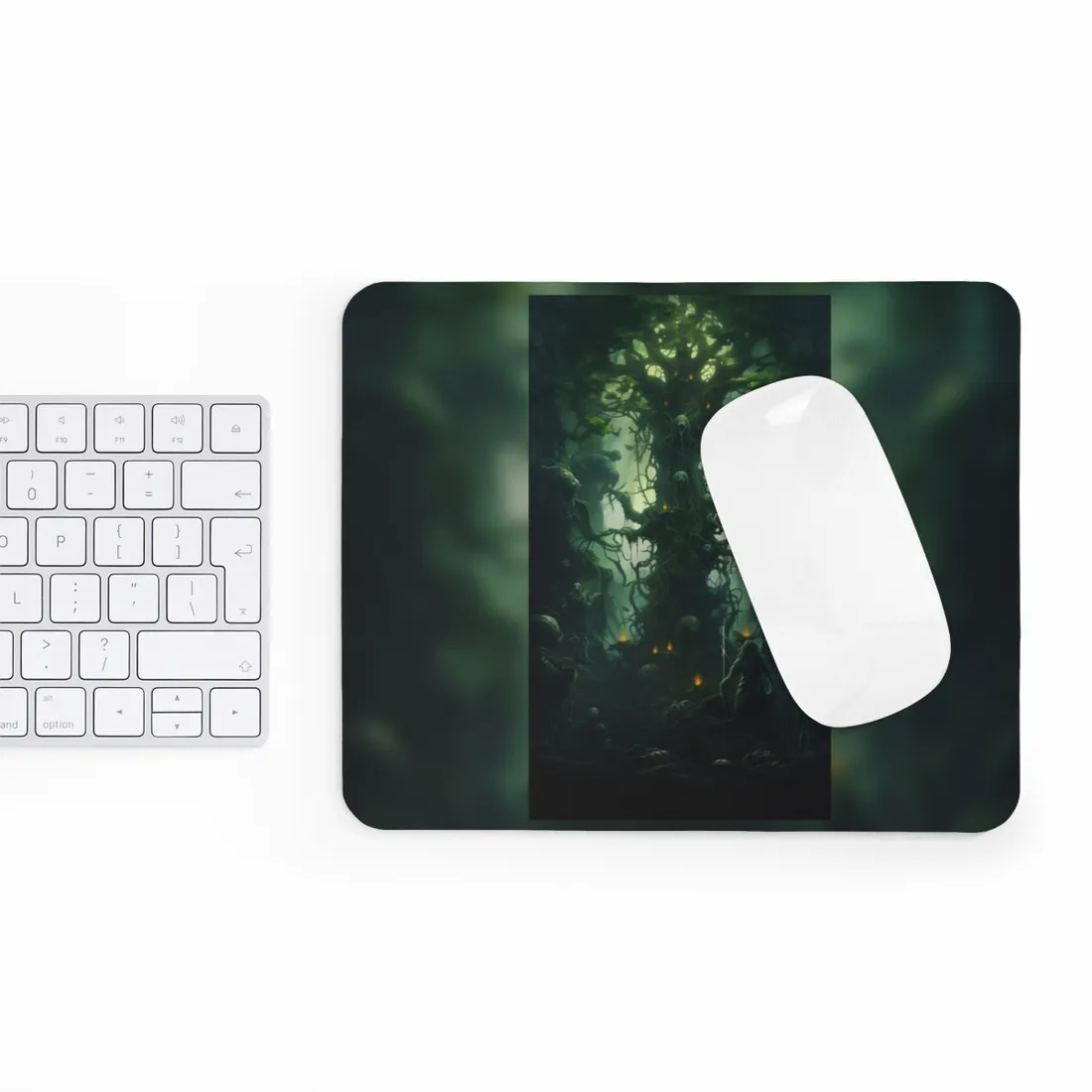 Mystical Forest Guardians: Ancient Tree Spirits Unite - Mouse Pad