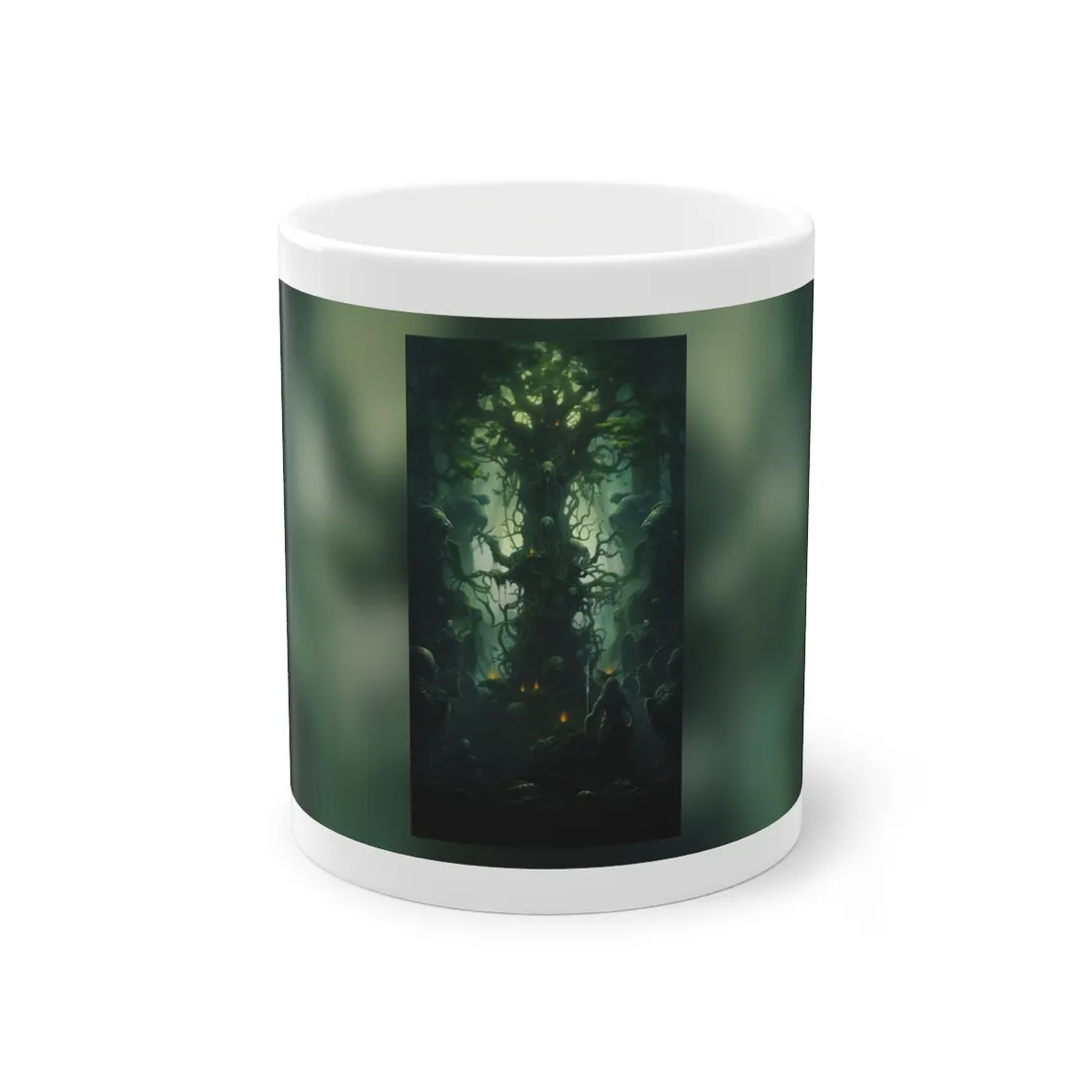 Mystical Forest Guardians: Ancient Tree Spirits Unite - Mug