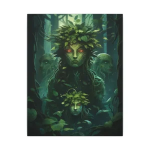 Forest Spirit Among Vines Canvas Print