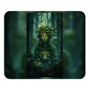 Forest Spirit Among Vines Mouse Pad