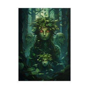 Forest Spirit Among Vines Poster