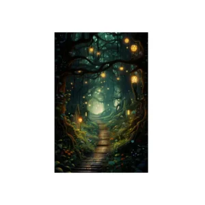 Enchanted Forest Path Metal Poster