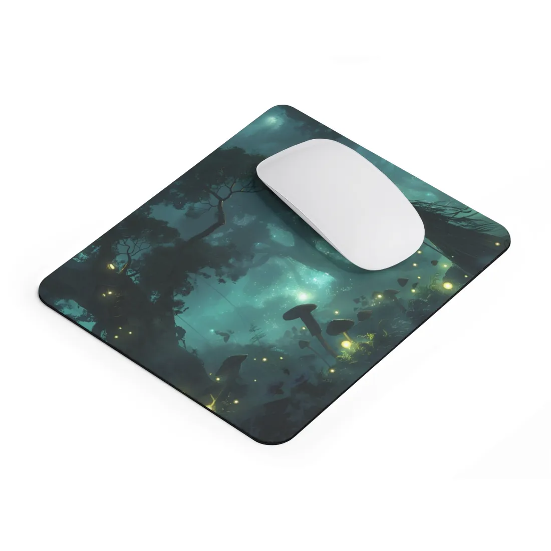Mystical Forest Sanctuary: Ancient Secrets Revealed - Mouse Pad