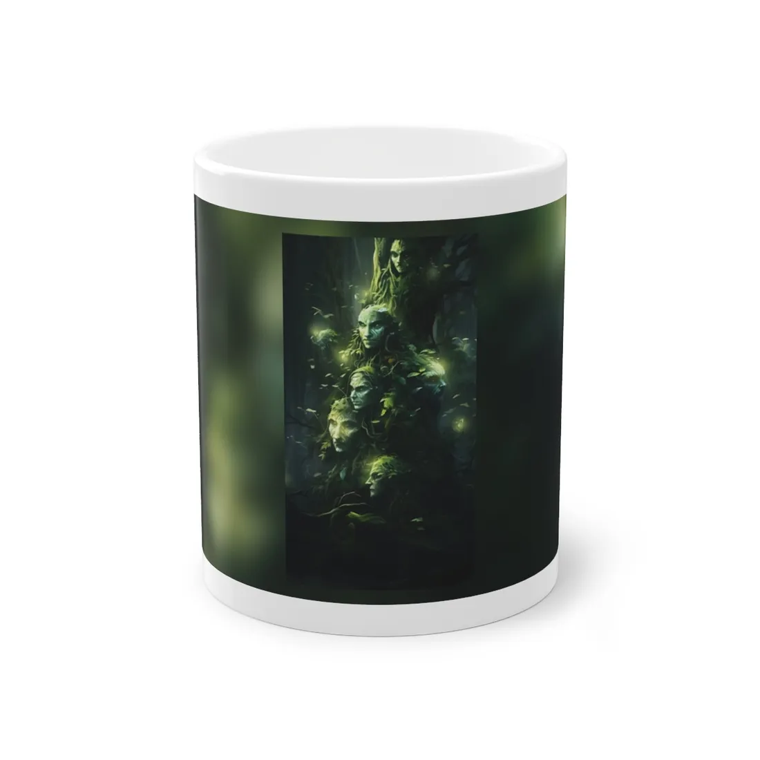 Mystical Morning Guardians: Ancient Forest Spirits - Mug
