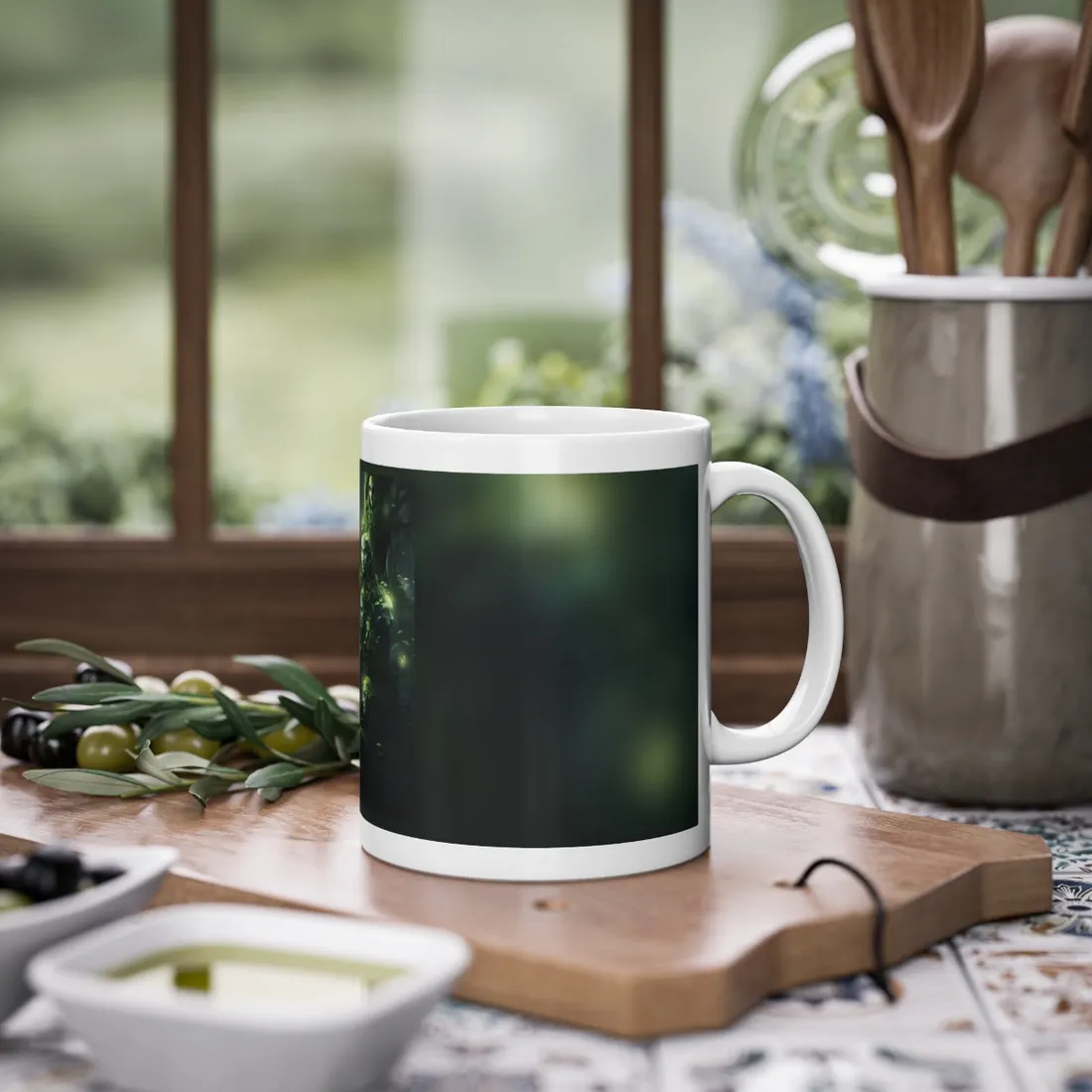 Mystical Morning Guardians: Ancient Forest Spirits - Mug