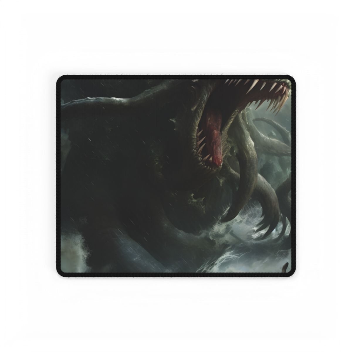 Mythic Ocean Terror: Ancient Sea Monster with Six Tentacles - Desk Mat
