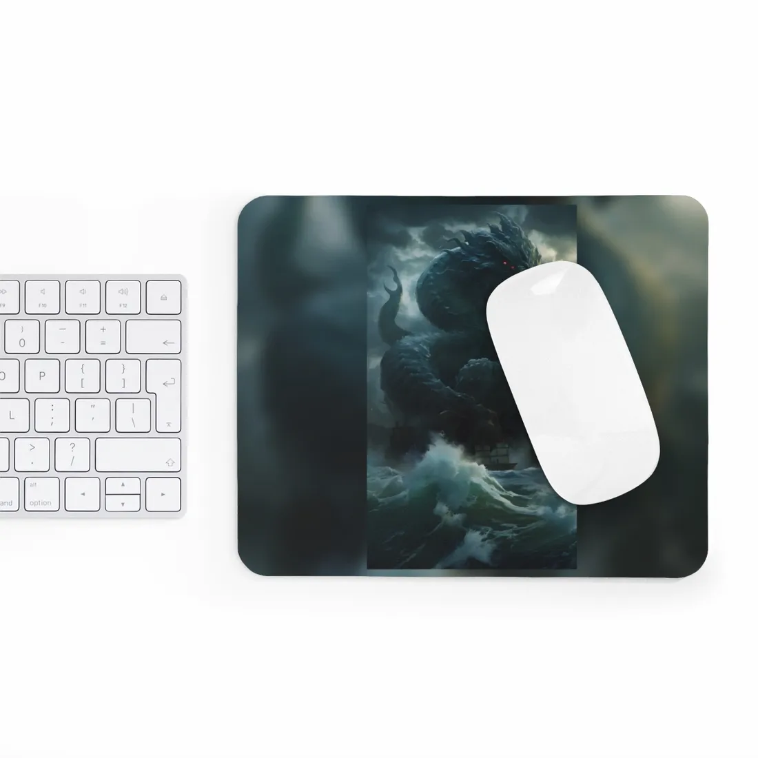 Mythic Sea Monster: Dark Ocean - Mouse Pad