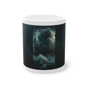 Sea Serpent over Stormy Waves Mug