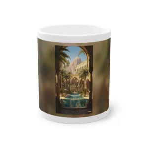 Arched Courtyard Oasis Mug