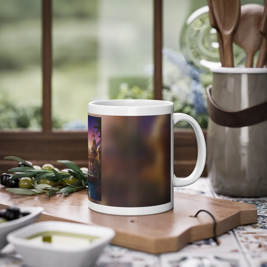 Mythical Desert Oasis: Arabian Nights-Inspired - Mug