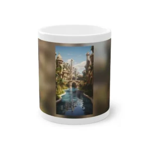 Fantasy City Canal with Domes Mug