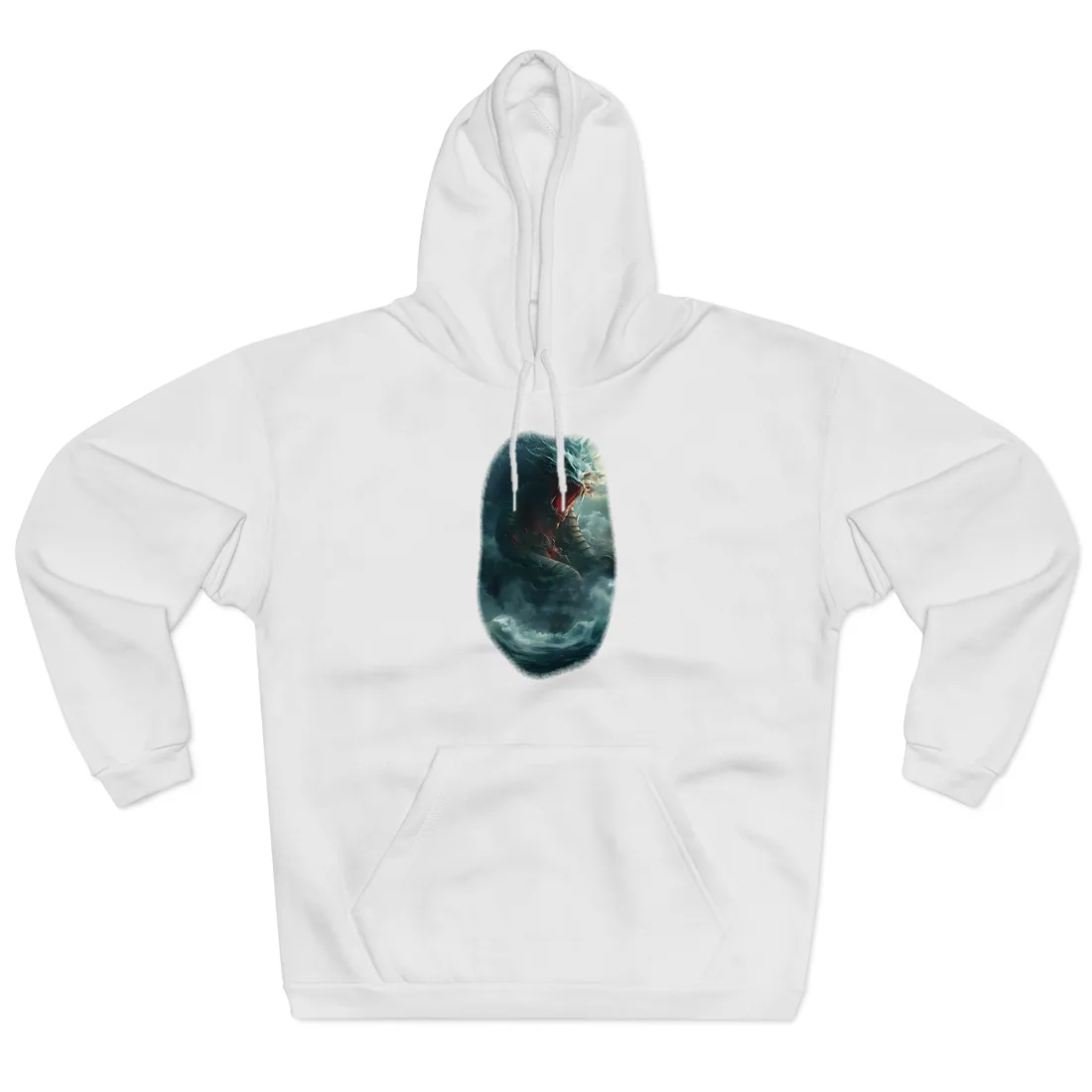 Mythical Sea Creature: Oceanic Art from Ancient Marine Mythology - Hoodie (White)