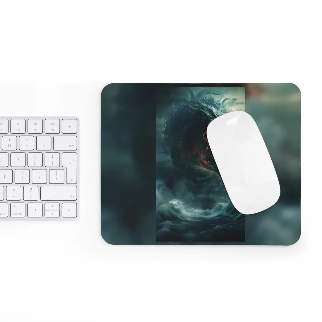 Mythical Sea Creature: Oceanic Art from Ancient Marine Mythology - Mouse Pad