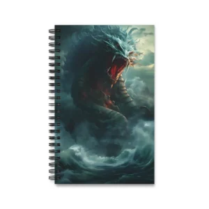 Sea Dragon in Stormy Waves Spiral Notebook