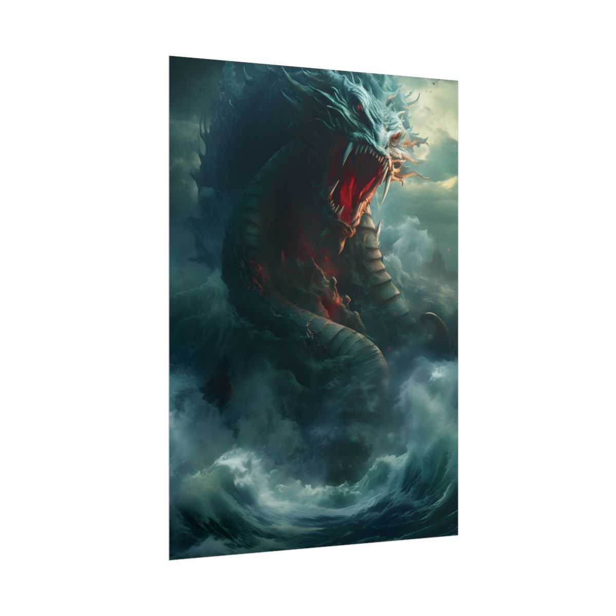 Mythical Sea Creature: Oceanic Art from Ancient Marine Mythology - Poster