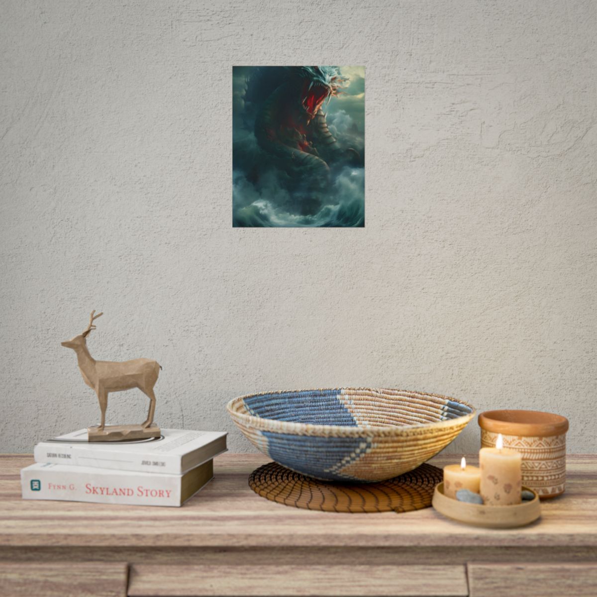 Mythical Sea Creature: Oceanic Art from Ancient Marine Mythology - Poster