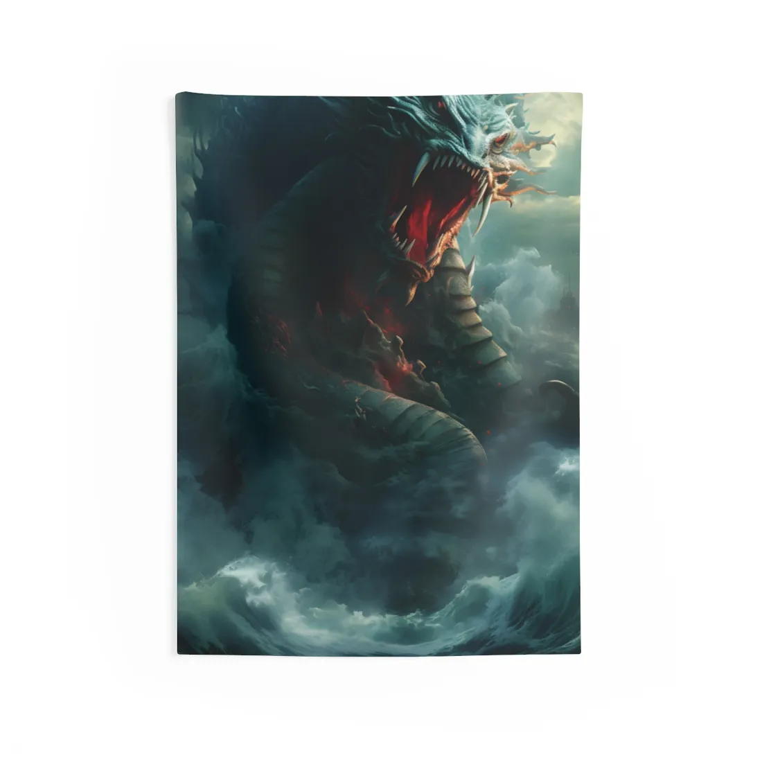 Mythical Sea Creature: Oceanic Art from Ancient Marine Mythology - Wall Tapestry