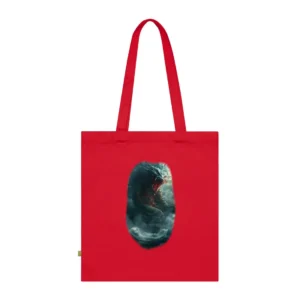 Sea Dragon in Stormy Waves Tote Bag
