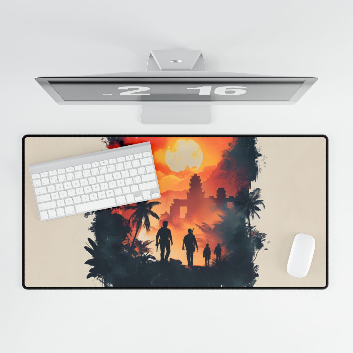 Nathan Drake's Adventure: Minimalist Illustration - Desk Mat