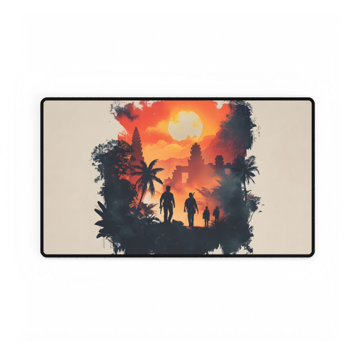 Nathan Drake's Adventure: Minimalist Illustration - Desk Mat