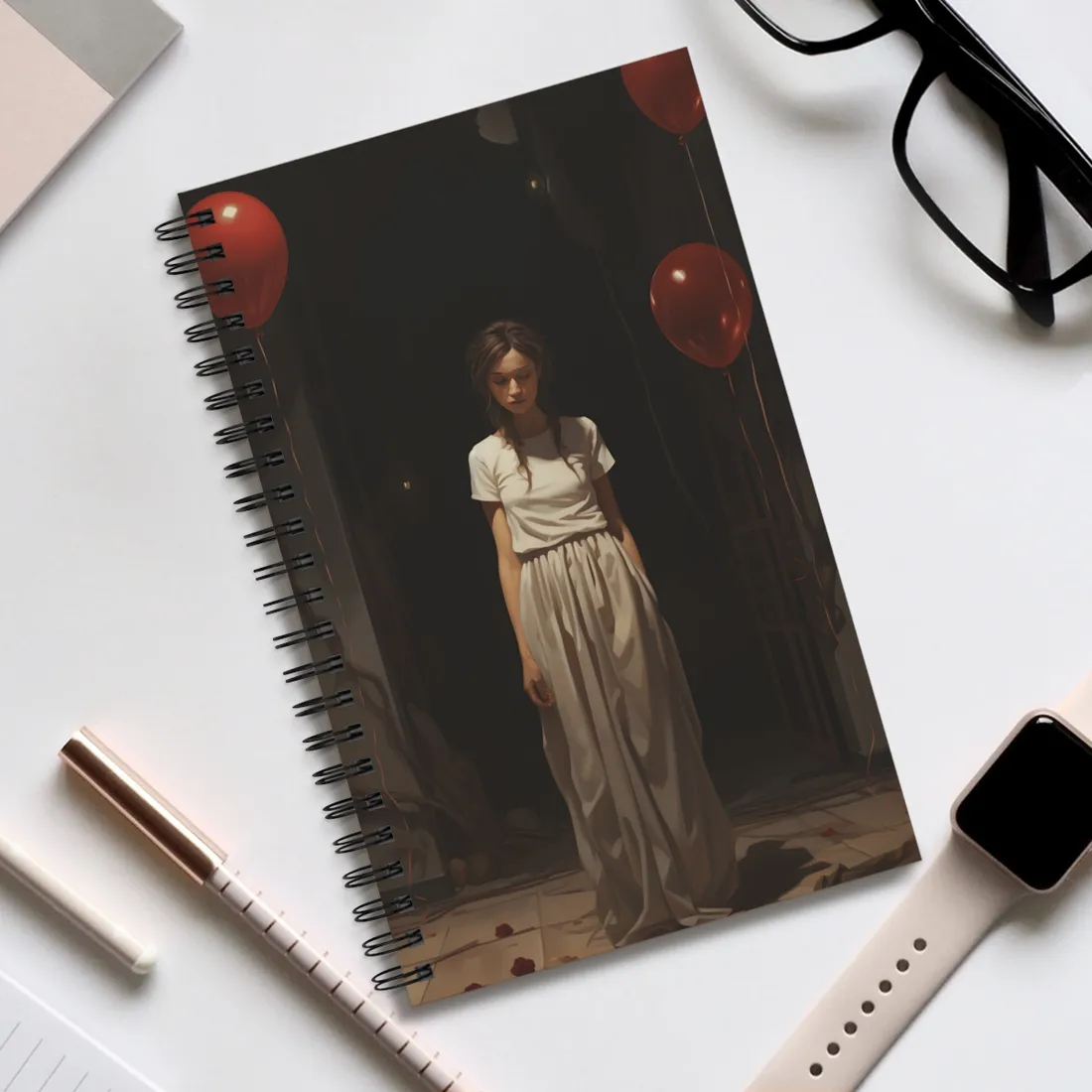 Natural Garden Stroll: Person in Nature Photography - Spiral Notebook
