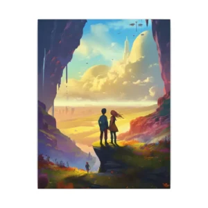 Cliffside Gaze over Domes Canvas Print