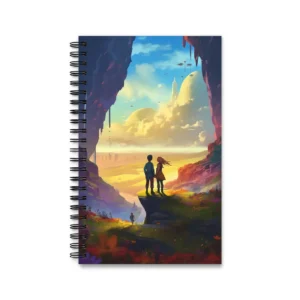 Cliffside Gaze over Domes Spiral Notebook