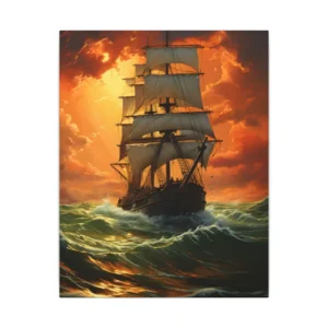 Sailing into Sunset Canvas Print