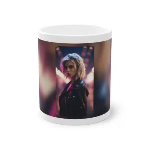 Woman with Short Blonde Hair Mug