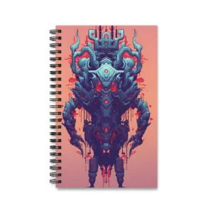 Armored Robot Creature Spiral Notebook