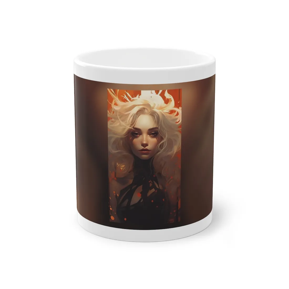 Neutral Portrait: Close-Up Black Top - Mug