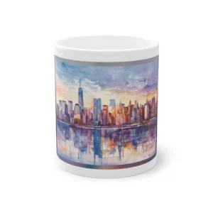 Sunset City Skyline Mug
