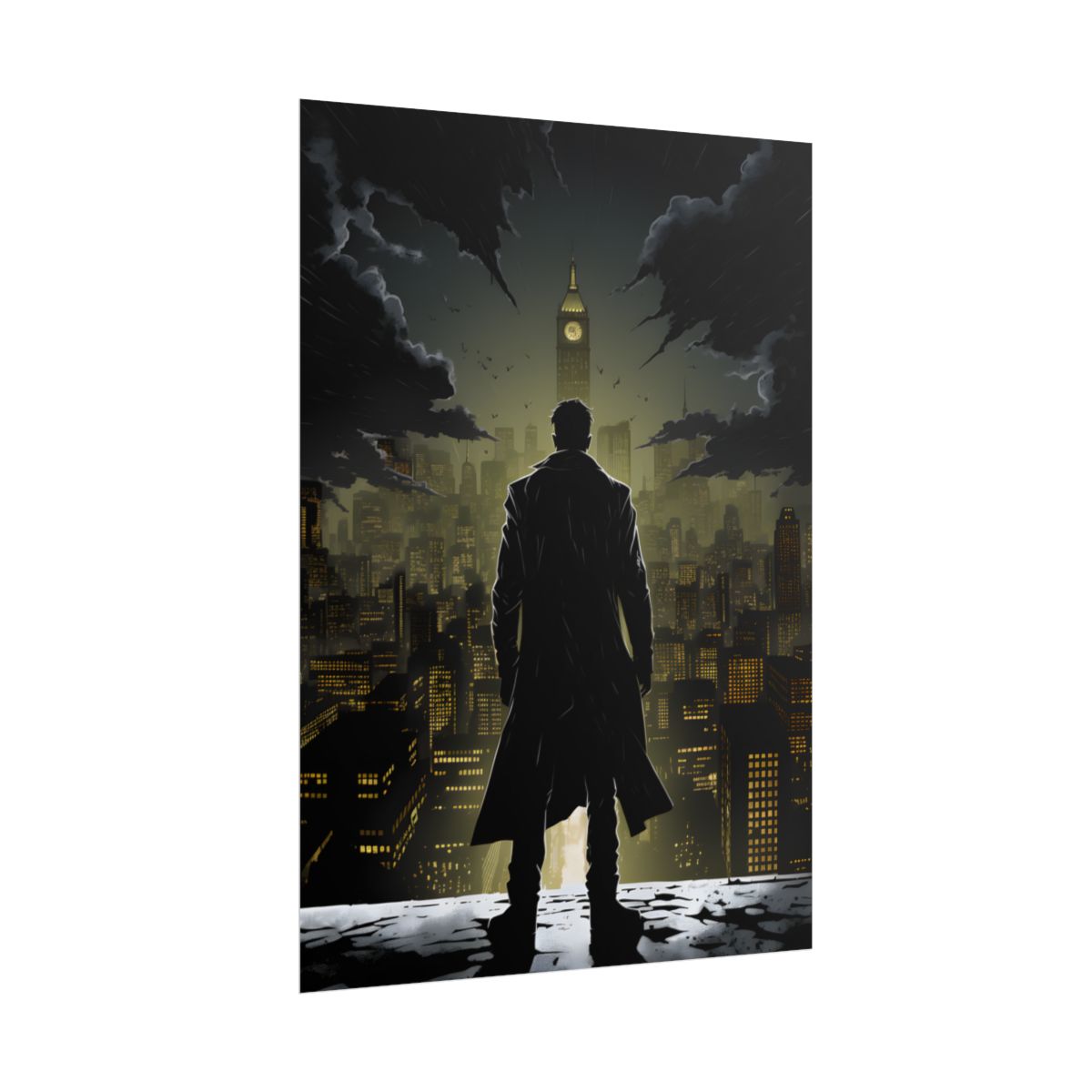 Noir Urban Fantasy: The Case of the Missing Heiress - Detective Artwork - Poster