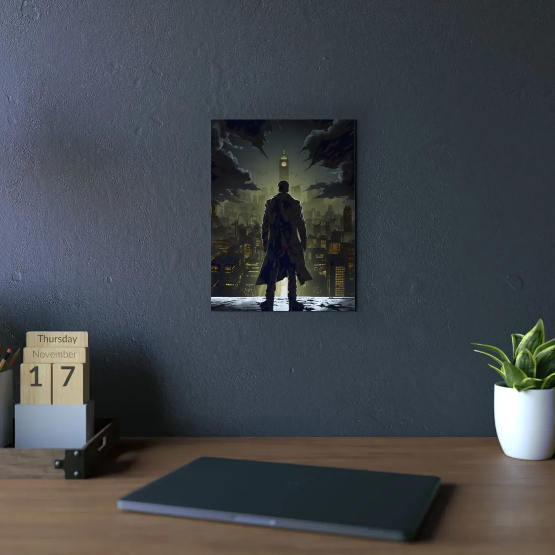 Noir Urban Fantasy: The Case of the Missing Heiress - Detective - Metal Poster