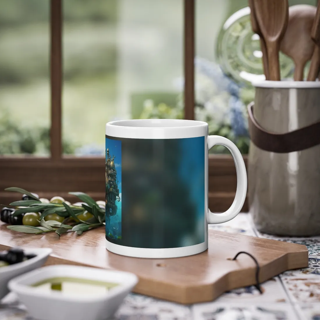 Oceanic Steampunk Adventure: A Group of Explorers - Mug
