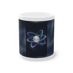 Glowing Atom with Orbital Rings Mug
