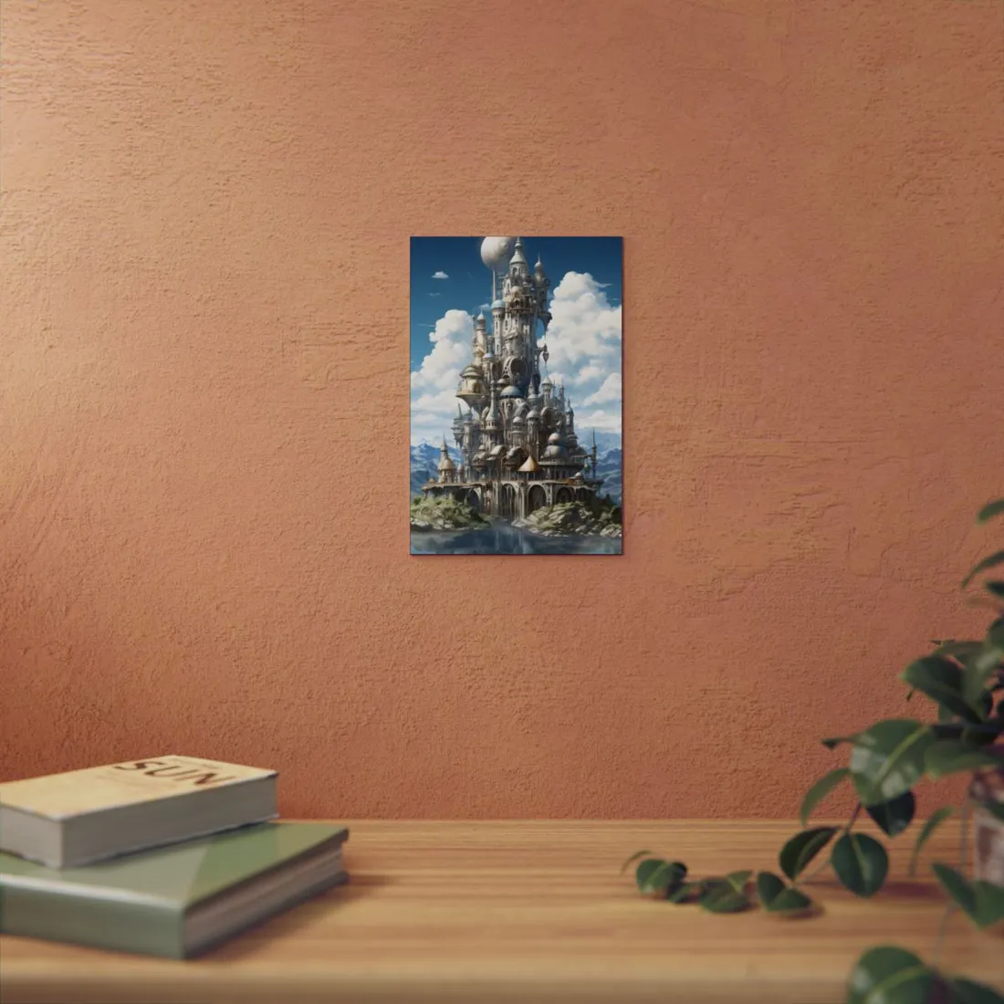 Ornate Fantasy Castle: Fairytale Architecture - Metal Poster