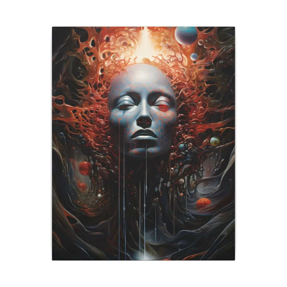 Otherworldly Art Gallery: Mysterious Wall Art in Dark Elegance - Canvas