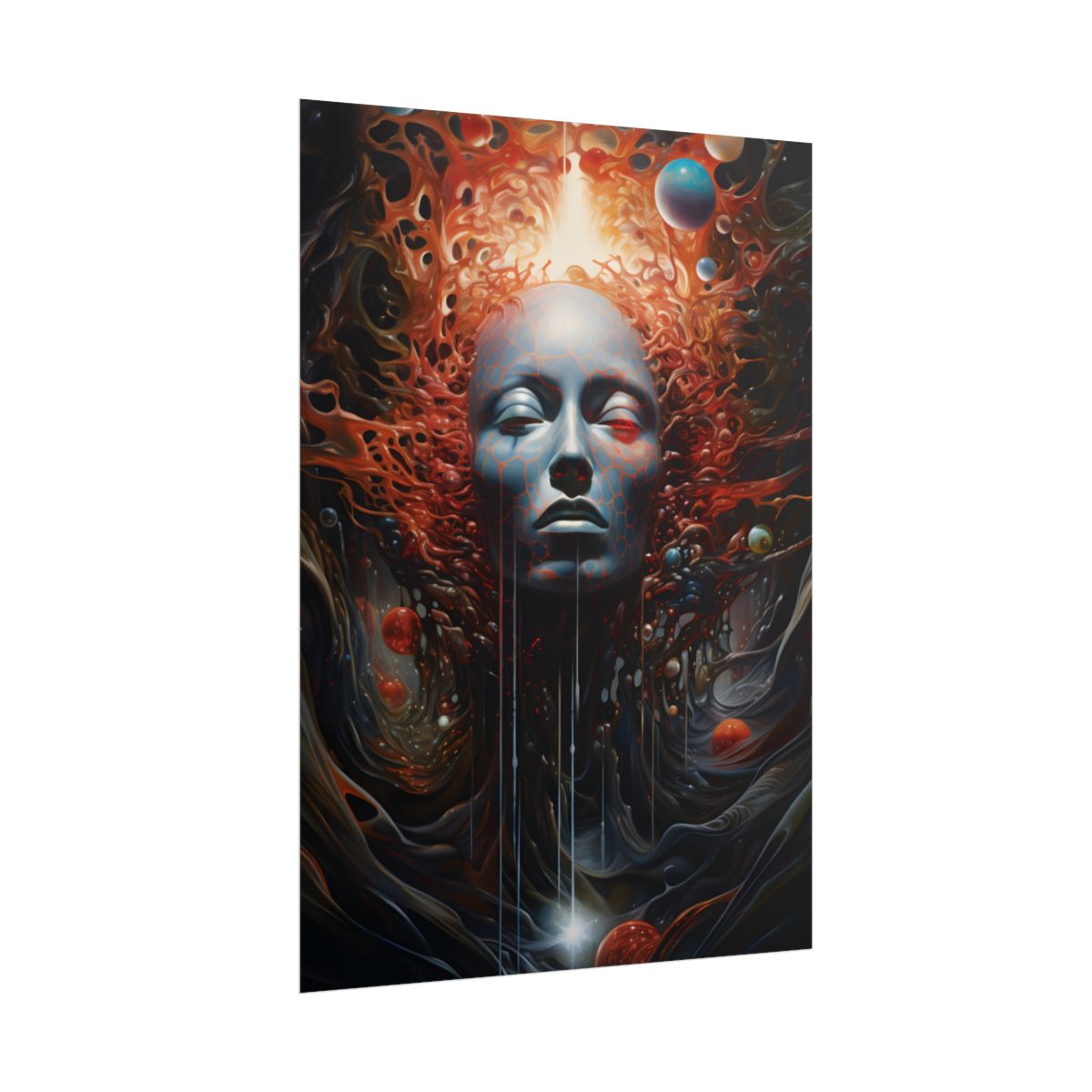 Otherworldly Art Gallery: Mysterious Wall Art in Dark Elegance - Poster