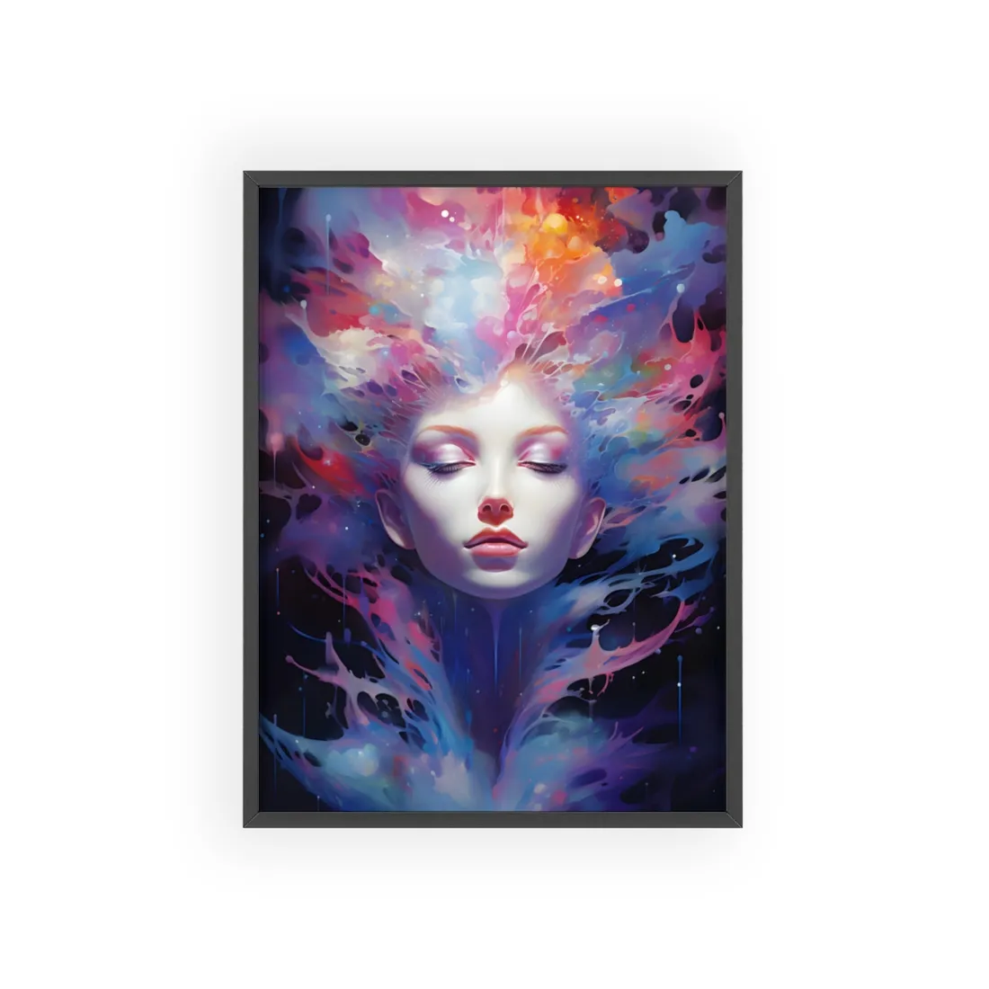 Otherworldly Celestial Dreams: Impressionistic Art Gallery - Framed Poster