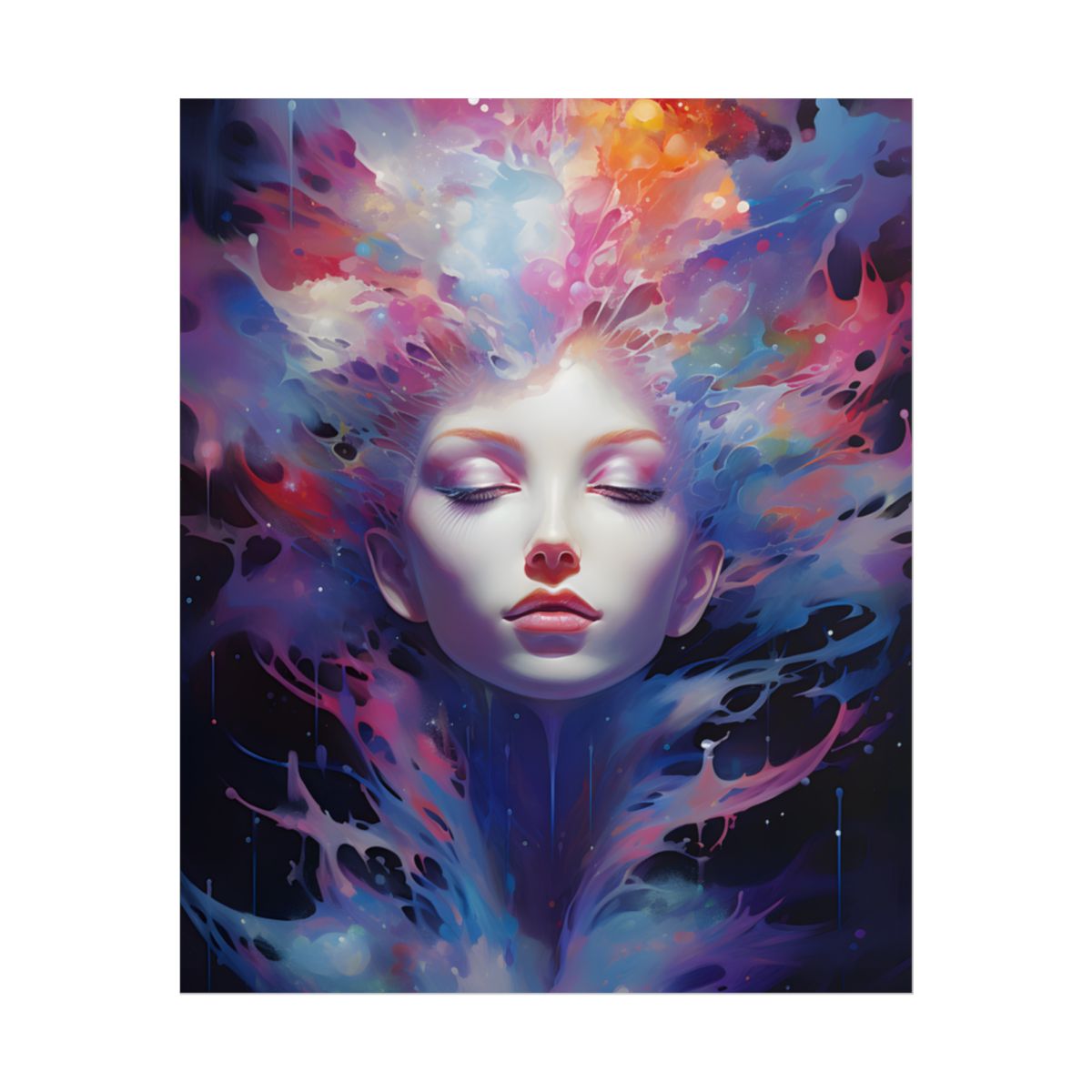 Otherworldly Celestial Dreams: Impressionistic Art Gallery - Poster