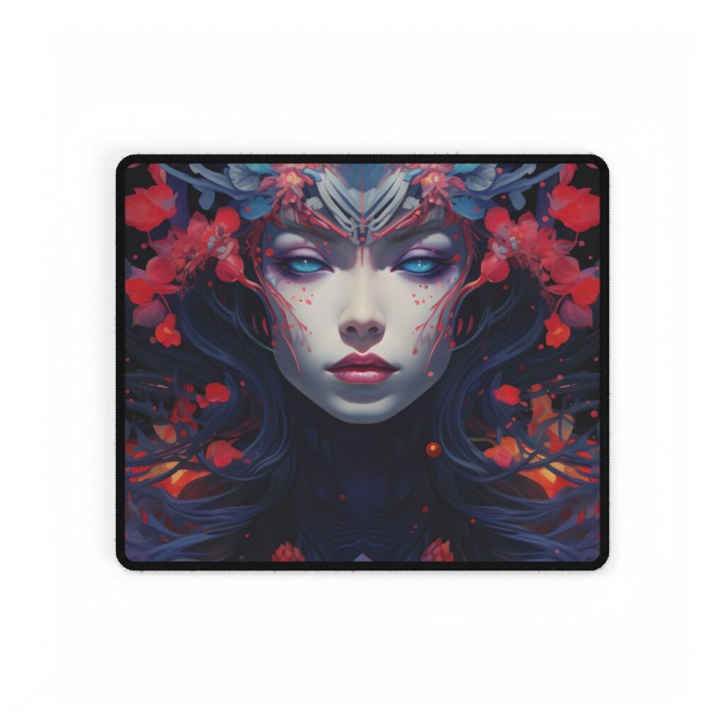 Otherworldly Celestial Dreams: Starry Night Artwork - Desk Mat