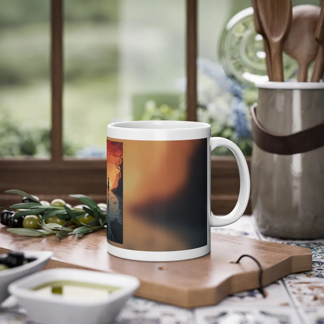 Outdoor Encounter: Two Friends in Nature - Mug