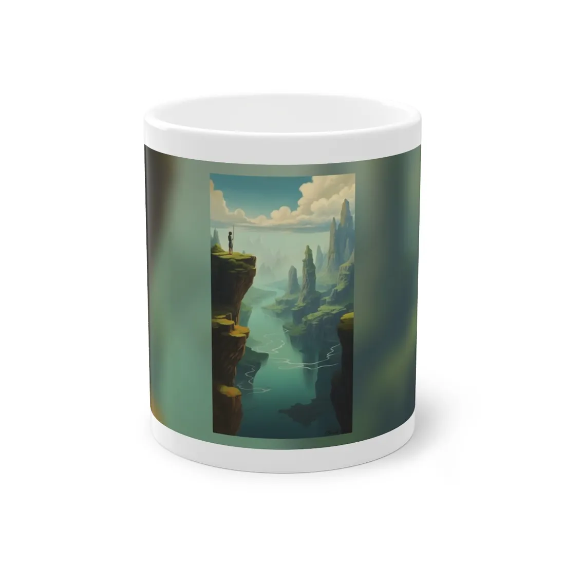 Outdoor Landscape: Desert Rock Formation Digital Art - Mug