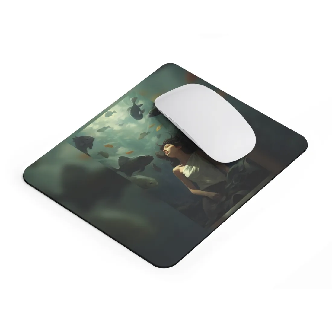 Outdoor Portrait: Simple Elegance in Natural Light - Mouse Pad